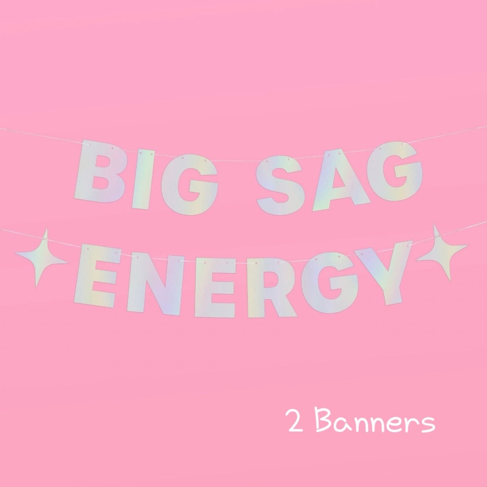 XO Fetti Big Sag Energy Birthday Party Iridescent Banner Zodiac Sagittarius #56